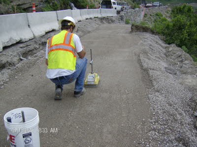 13 Density Testing footing gravel