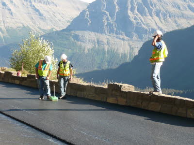 Density tests on paving 2011