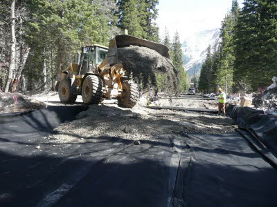 Near Logan Pit fill on fabric 2010