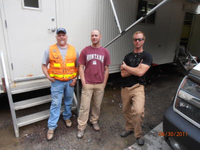 CMG Techs at FHWA Lab Trailer